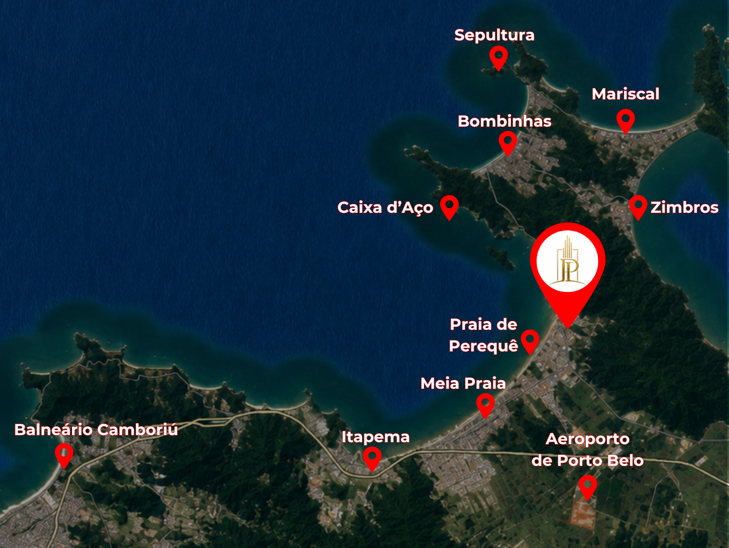 Localização — Palazzo Porto Belo, Porto Belo SC